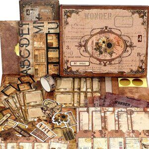 Funto Scrapbooking Kit, The Love Poems Series- Tales of Begonias Planner Collage